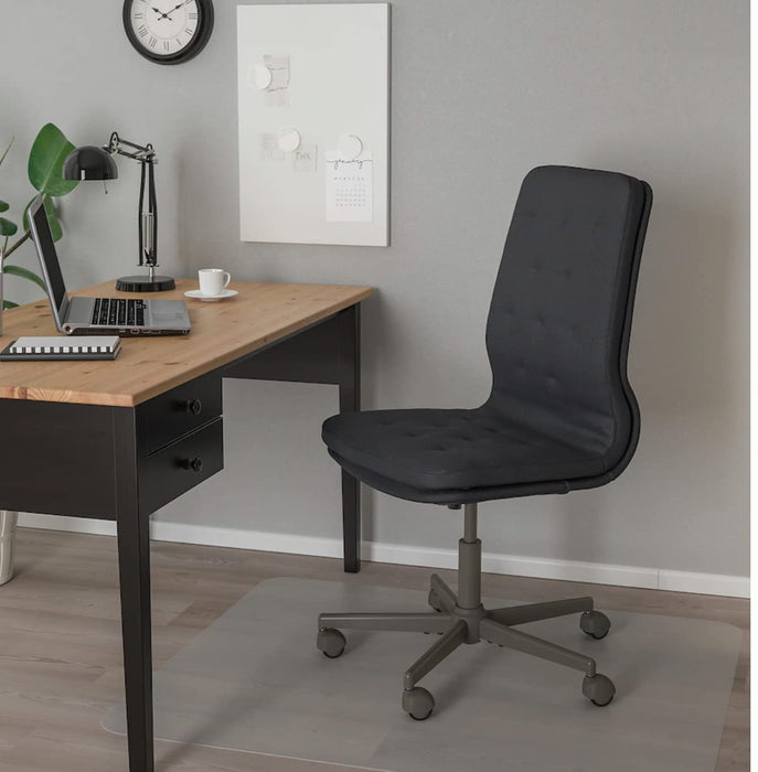 IKEA MULLFJÄLLET Conference chair with castors, Naggen dark grey