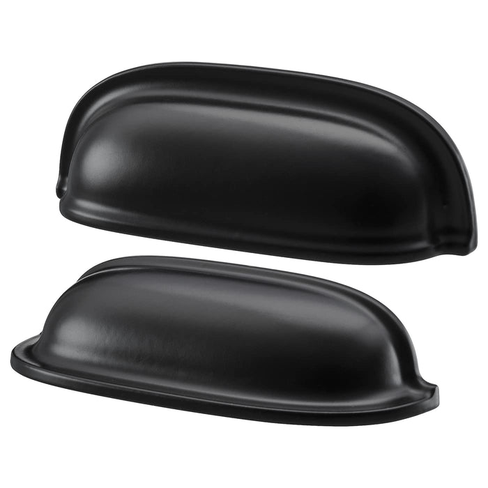 IKEA ENERYDA Cup handle, black, 89 mm (3 1/2 ") with Knob, black, 27 mm (1 1/16 ")