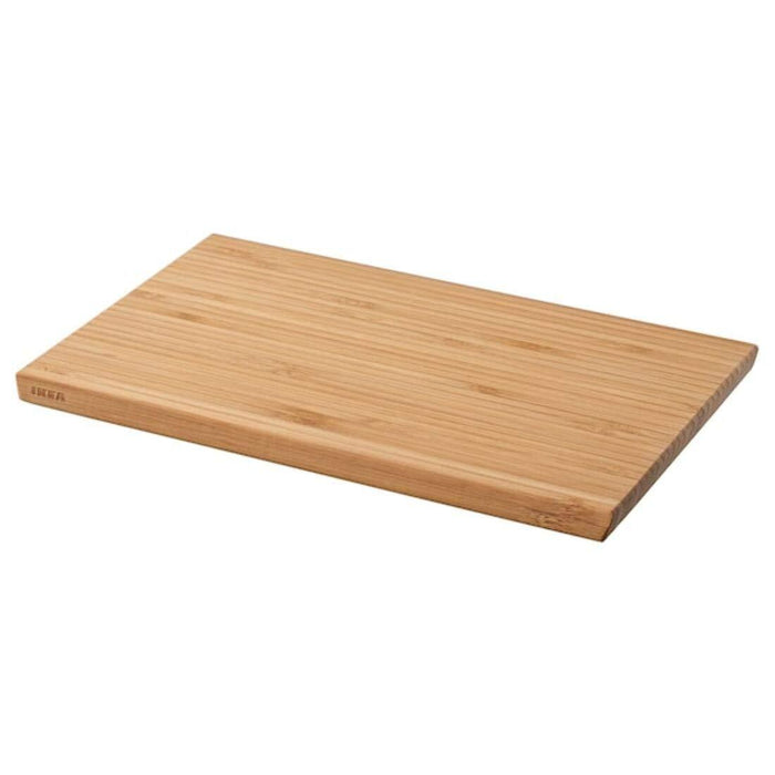 Wooden cutting board on a white background