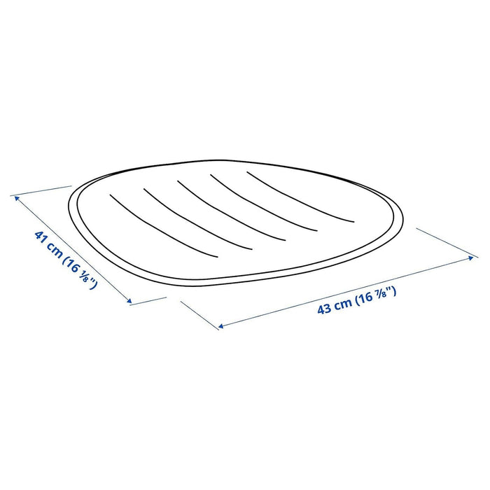 IKEA PYNTEN Seat pad, dark grey, 41x43 cm