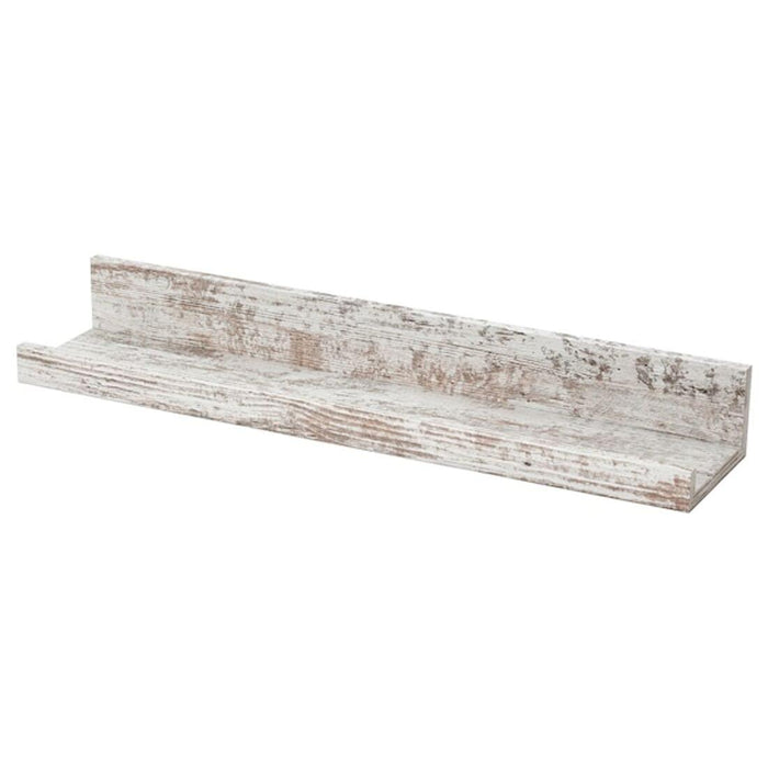 IKEA MOSSLANDA picture ledge, white stained pine effect, 55 cm (21 ¾ inches), wall-mounted shelf 80497812