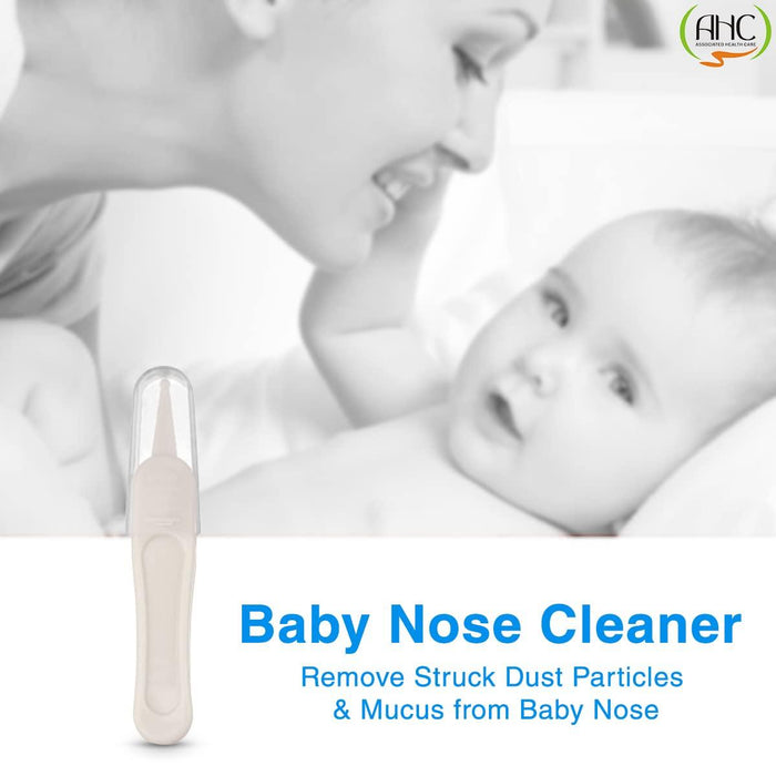 Digital Shoppy Baby Care Ear Nose Navel Cleaning Tweezers Safety Forceps Plastic Cleaner Clip (WHITE) withSilicone Swimming Nose Clip with Ear Plugs Set for Swimming or Other Watersports