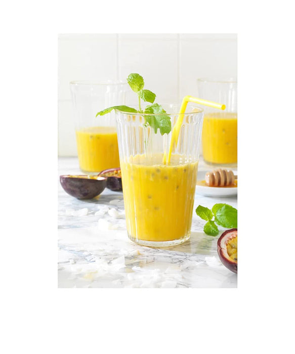 IKEA VARDAGEN Glass, clear glass, 31 cl with Drinking straws/clean brush set of 5, mixed colours and Paper napkin, white, 16x32 cm