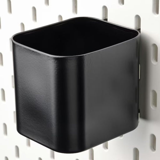 Close-up of a black SKÅDIS container in action, providing practical and stylish storage-10569925