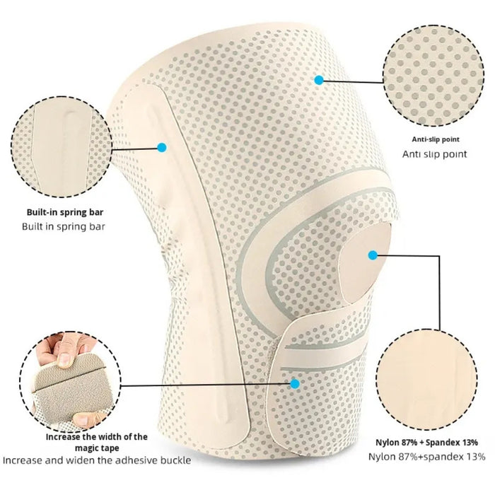 Digital Shoppy Knee Brace with Side Stabilizers Breathable Adjustable Knee Support Suitable for Men and Women Arthritis Injuries Recovery