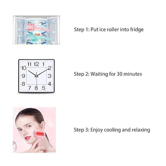Digital Shoppy White Ice Roller – Facial Massage & Puffiness Relief Tool