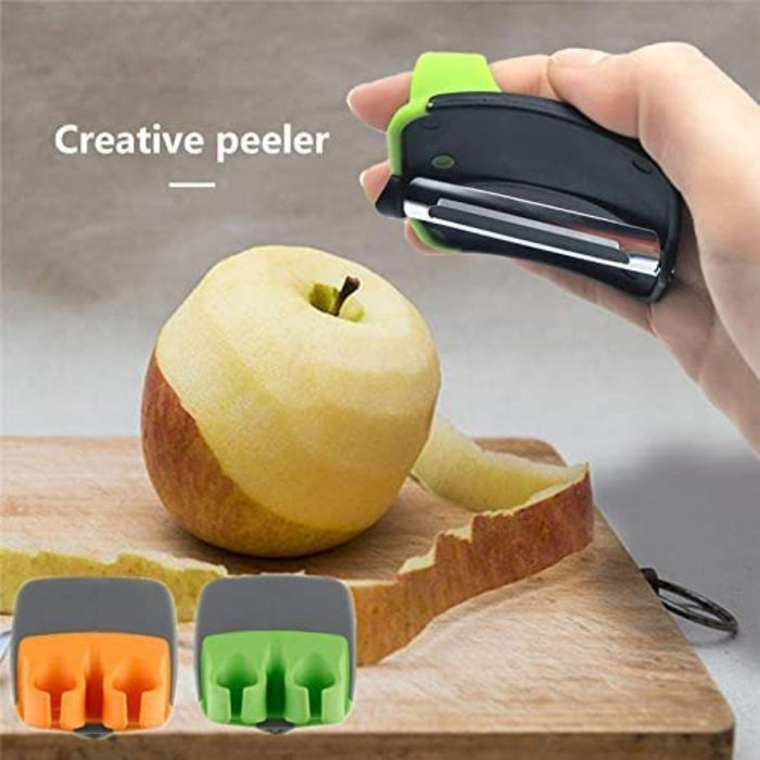 Digital Shoppy Palm Grip Vegetable & Fruit Peeler, Green – Swift Handheld Slicer