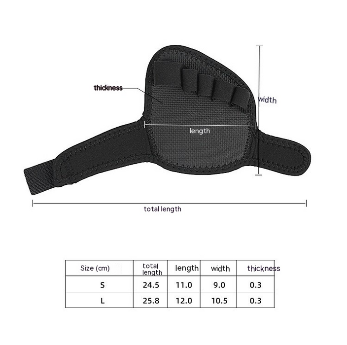 Digital Shoppy Five Fingers Half Soles Yoga Socks Toe Separator, Black - 1 Pair