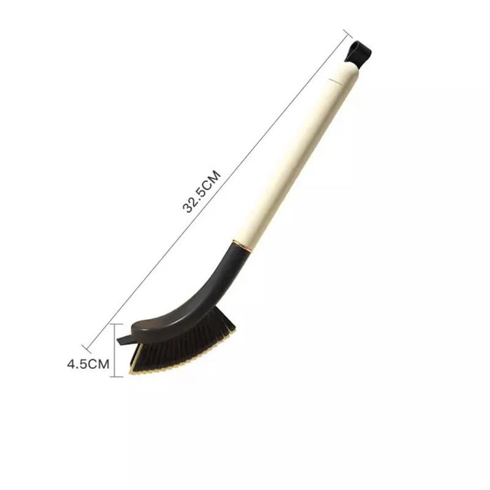 Cleaning brush with measurements on a white background