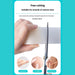 Hand cutting hydrocolloid tape for finger joints, acne spots, and elbows, showcasing flexible wound coverage