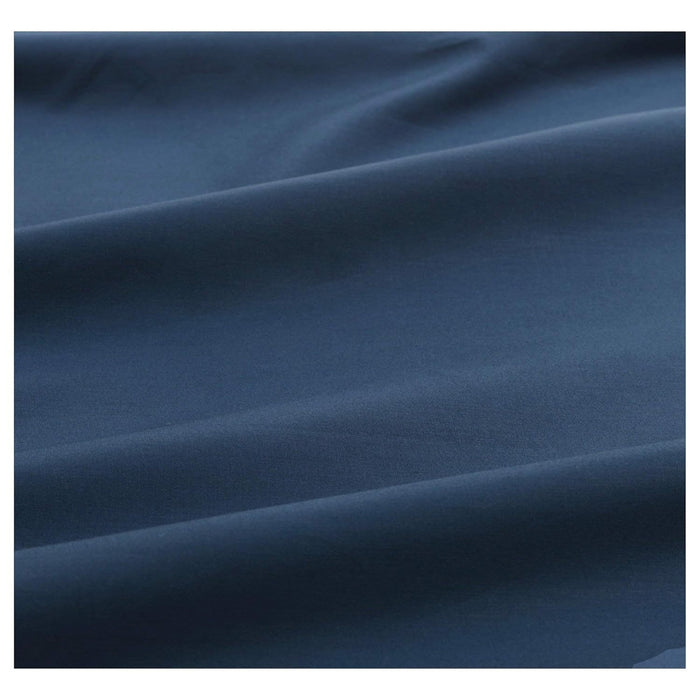 IKEA ULLVIDE Bedding Set: Luxury Dark Blue Flat Sheet (240x260cm) & 2-Pack Pillowcases