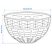 Line drawing of a woven-style bowl with dimensions labeled: 32 cm (12 ½ inches) in diameter and 19 cm (7 ½ inches) in height, ideal for stylish and functional storage.-10591422