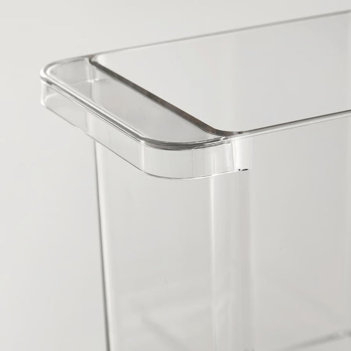 IKEA KLIPPKAKTUS Storage box for fridge, set of 3, transparent
