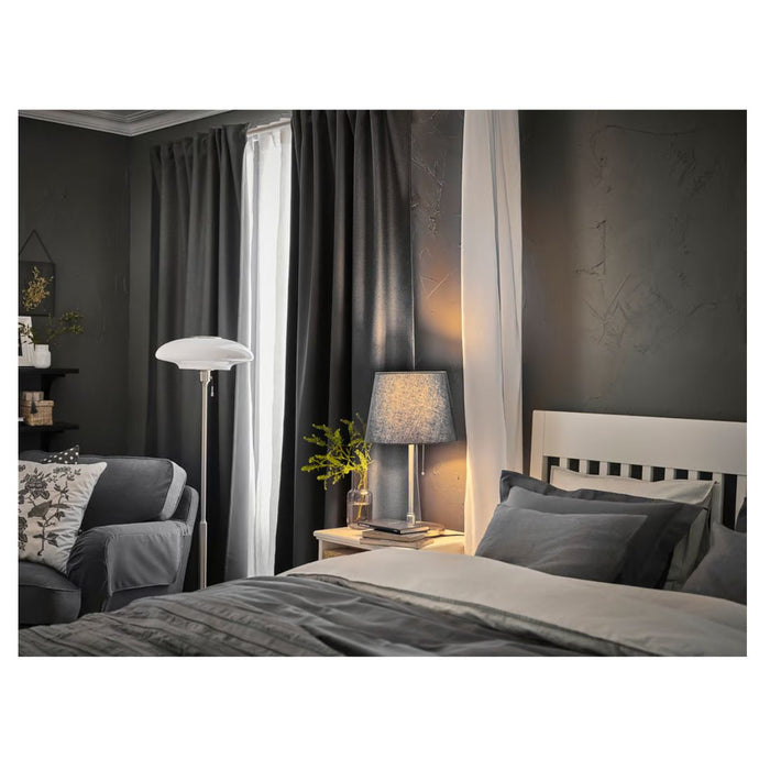 IKEA KRYSSMAST Table lamp base, nickel-plated (Silver)