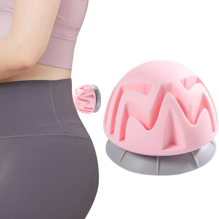 Digital Shoppy Suction Cup Fascia Massage Ball – Silicone Muscle Relaxer – Pink