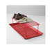 Top view of IKEA BAGGMUCK 71x35 cm waterproof red shoe tray