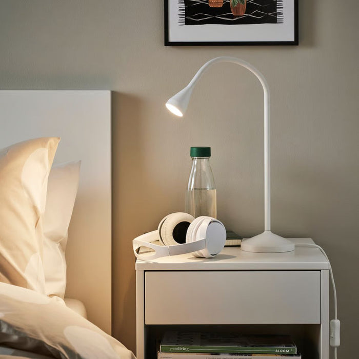 IKEA NÄVLINGE LED Lighting Set: White Work Lamp, Clamp Spotlight, Desk Lamp