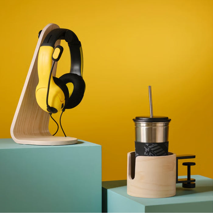 IKEA LÅNESPELARE Headset stand, ash veneer —