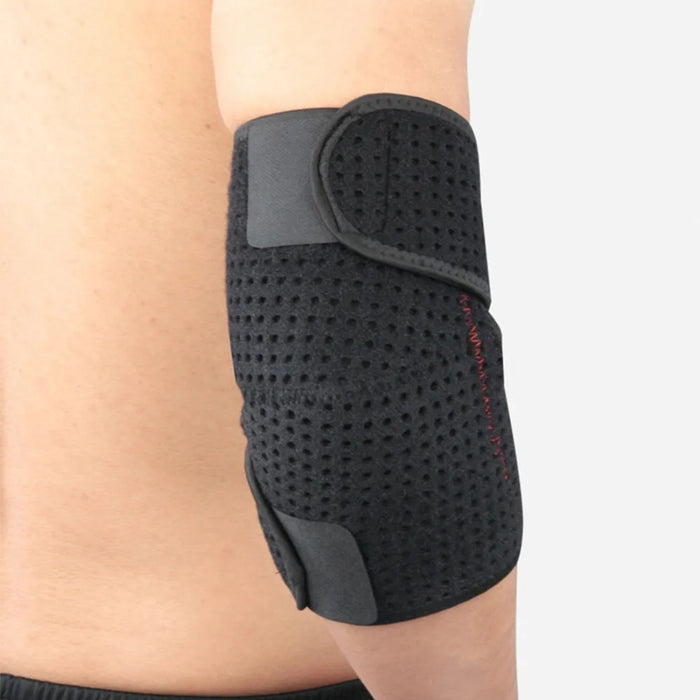 Digital Shoppy Breathable Elbow Support Sleeve – Adjustable Winding Strap - Black