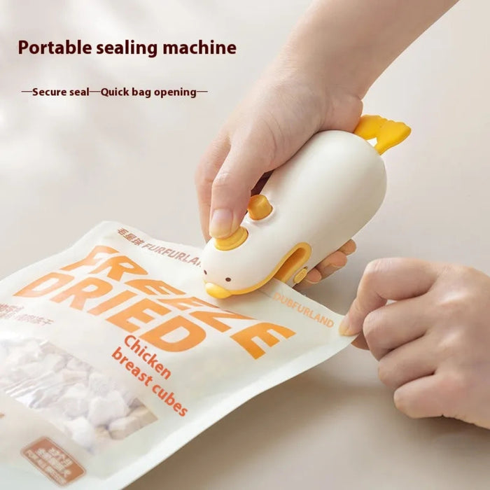 Digital Shoppy Small Yellow Duck Rechargeable Sealing Machine