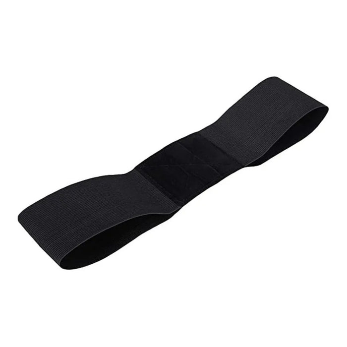 Black headband on a white background