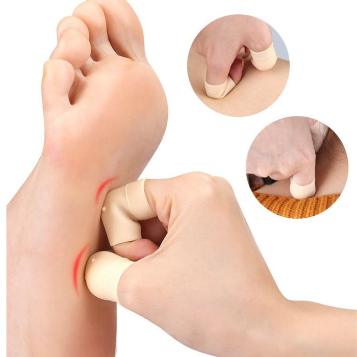 Digital Shoppy Silicone Finger Cots for Pedicure Foot Bath Massage Finger Joint Protection Thickened Top Corners Prevents Finger Cuff