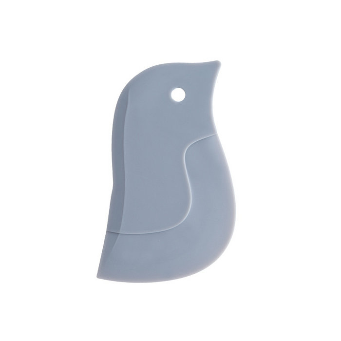 Cute Penguin Shape Baking Soft Blade Scraper Oil Dish Plate Scraping Kitchen Gadget Dirty Stains Cleaning Wiping Board Squeegee Kitchen Gadgets, Grey
