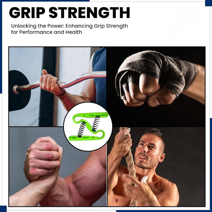 Digital Shoppy Green Hand Grip Strengthener, 15Lbs - Finger & Forearm Exerciser for Workout & Rehab