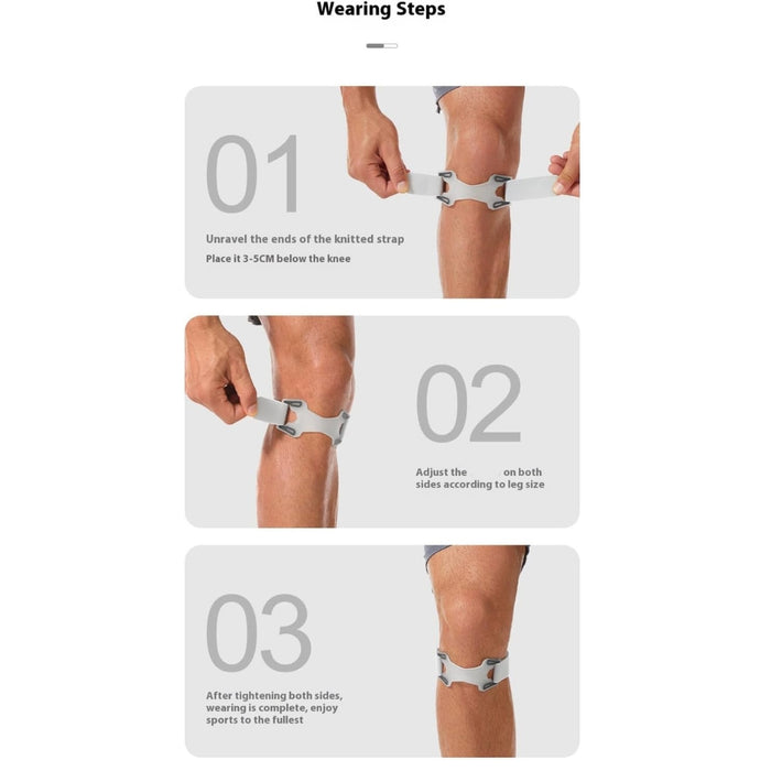 Digital Shoppy Awaken Your Feet Knee Strap Sports Compression Silicone Knee Brace for Hiking Running Basketball Camping Fitness Adjustable