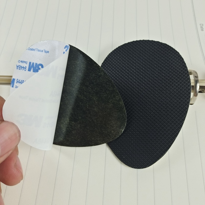 Digital Shoppy Sole Tendon Material Non-slip Half Size Insole With Stickiness, black - 1 pair