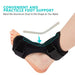 Foot drop orthosis – aluminum strip highlighted for custom shaping and support
