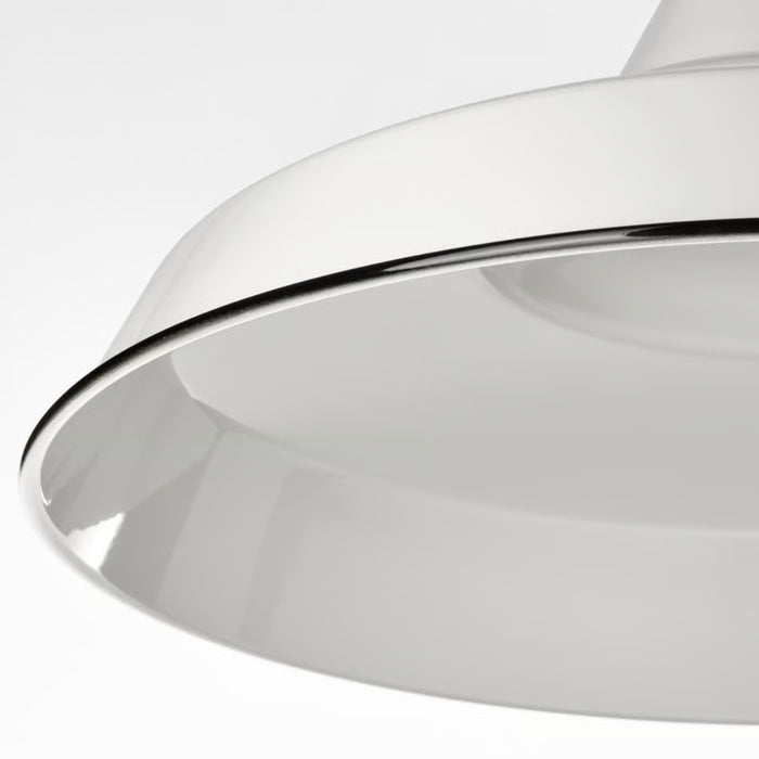 IKEA TRETTIOEN Pendant Lamp White 38 cm with RAMSTA LED Minilamp Battery‑Operated Red