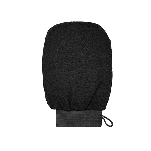 Black mitt on a white background