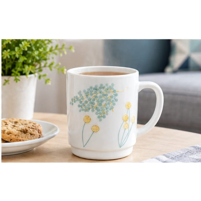 IKEA SKRANTARNA mug 30 cl floral pattern