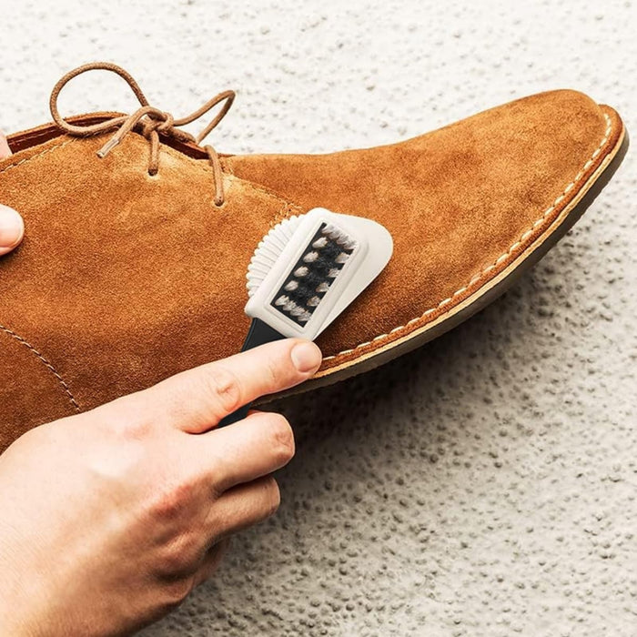 Digital Shoppy 3-Sided Suede Shoe Brush – Multi-Function Cleaner