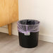 Digital Shoppy 4 Anti-slip Fixers For Household Garbage Bags, white clip securing purple liner on black trash bin in home setting