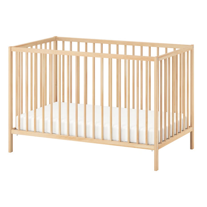 IKEA Cot, birch, 60x120 cm. (Children's cot= 0 - 4 yrs)