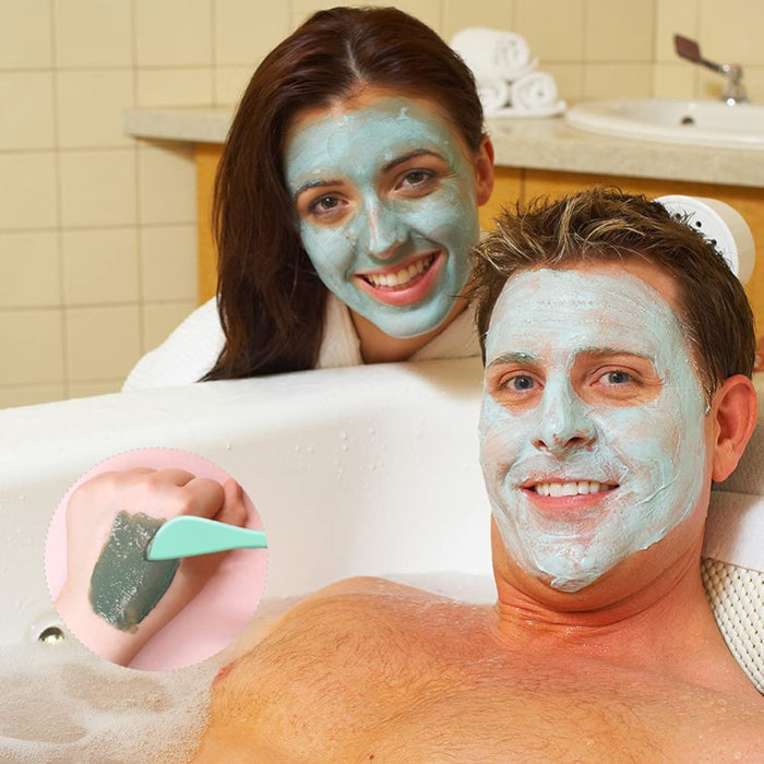 Silicone Nasal Wash Tool – Green, Double-Sided Nose Brush for Deep Cleaning, stainless steel blade with non-pinch nasal cavity fit