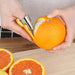 Stainless steel sheller tool used to peel orange – ergonomic design for clean citrus preparation – 771727