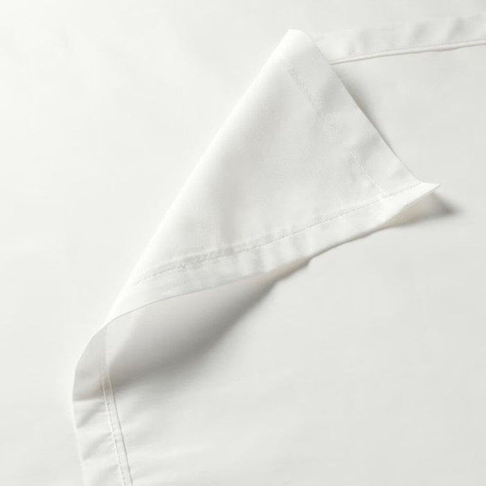 IKEA ULLVIDE Bedding Set: Luxury White Flat Sheet (240x260cm) & 2-Pack Pillowcases