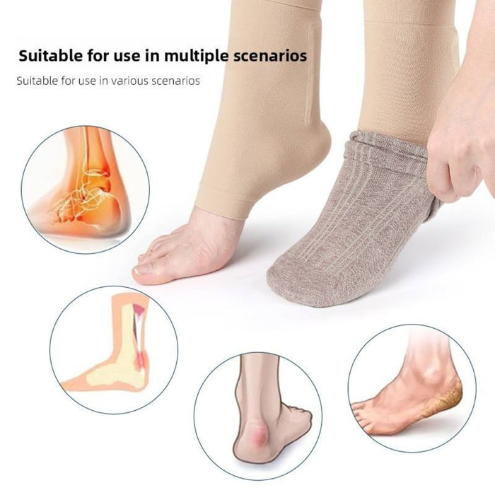 Digital Shoppy Heel Protectors for Bursitis Relief Washable Achilles Tendon Support Sleeve Compression Heel Sleeves Heel Socks