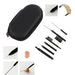 Complete hearing aid care kit with brushes, wax removal tools, vent rods, and close-up usage examples for safe maintenance