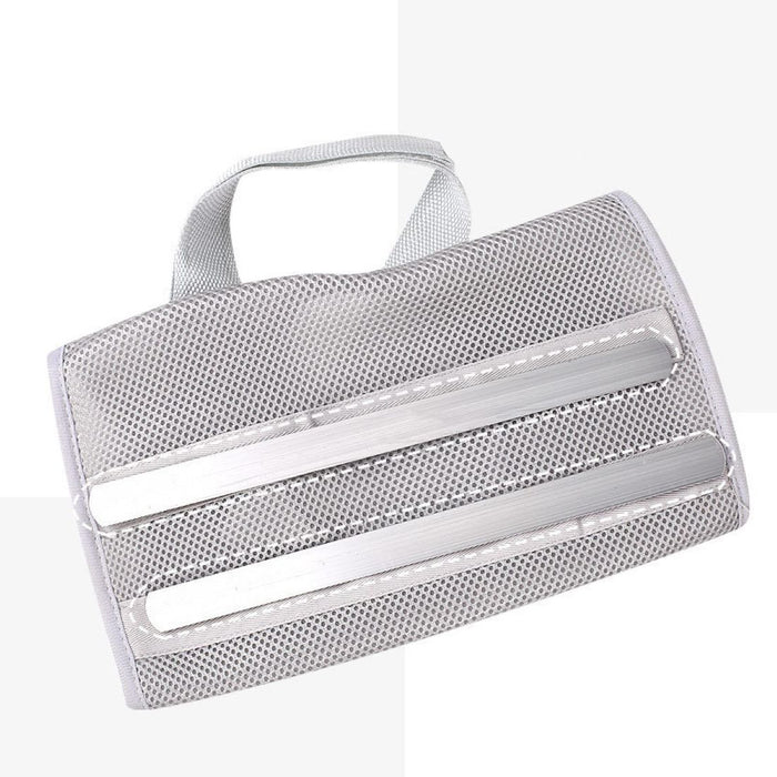 Non-slip shoulder jib belt design to reduce strain during work, sports, or physical therapy.