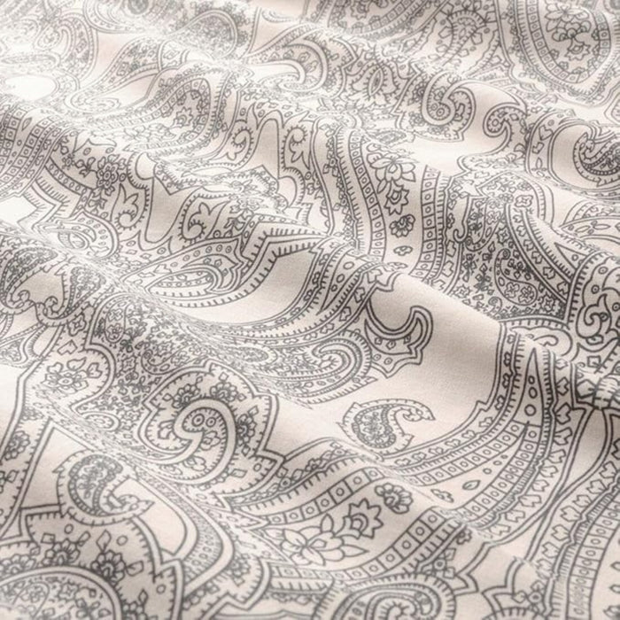 IKEA JÄTTEVALLMO Bedding Set: Paisley Flat Sheet (150x260cm) & Pillowcase (50x80 cm)