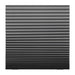 Black pleated blind on a white background