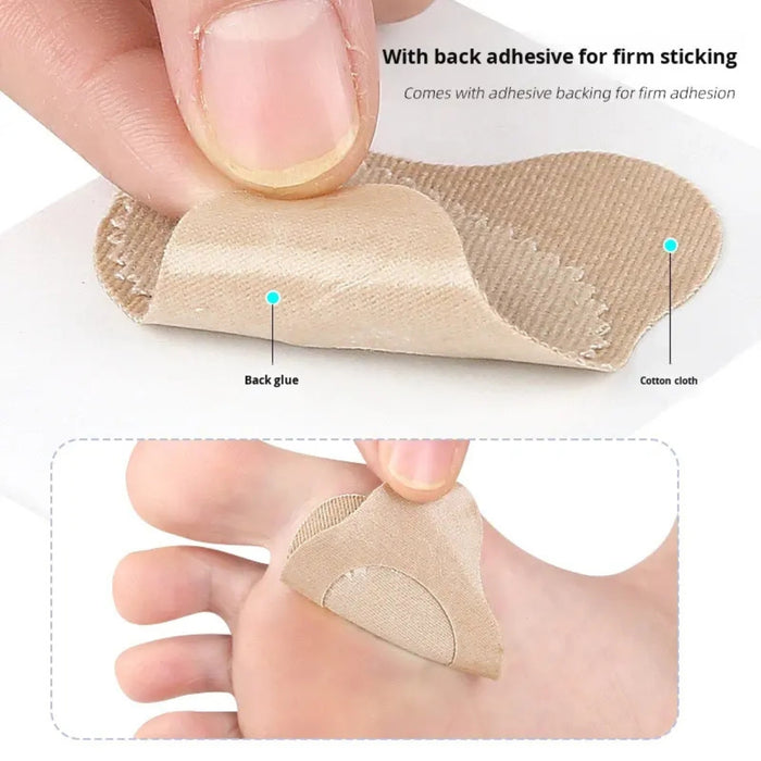  corn patch applied to ball of foot labeled for callus relief