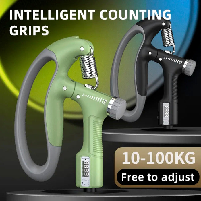 Digital Shoppy Smart Counting Grip 10-100KG Grip Free Adjustment Professional Hand Training Arm Muscle Training Tool