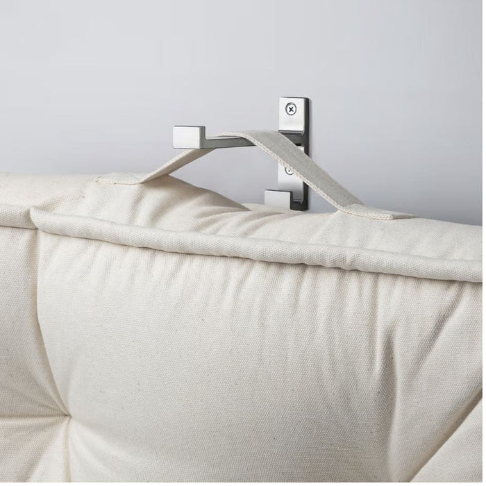 IKEA GURLI Floor cushion, unbleached, 45x45x10 cm (18x18x4 ")