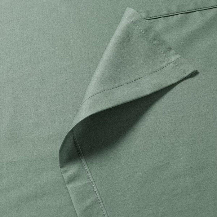 IKEA ULLVIDE & DVALA Bedding Set: Grey-Green Flat Sheet (240x260cm) & 2-Pack Pillowcases