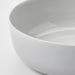 IKEA VITBLECKA serving bowl – close-up of light grey ceramic bowl with minimalist design and glossy surface - 30610090